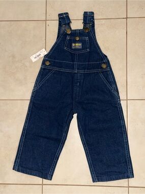 OshKosh B'gosh Dark Blue Denim Kids Overalls